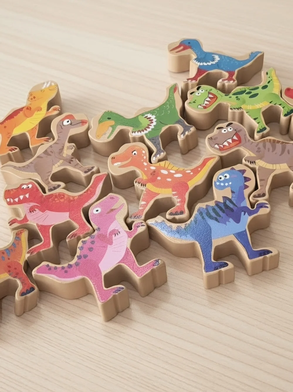 Lakeshore Dinosaur Stacking Toys Blocks (two sided)  with bonus toys  i have inc